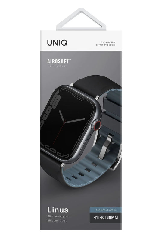 Watch Ultra 49mm Linus Airosoft Silikon Kordon - Siyah 3
