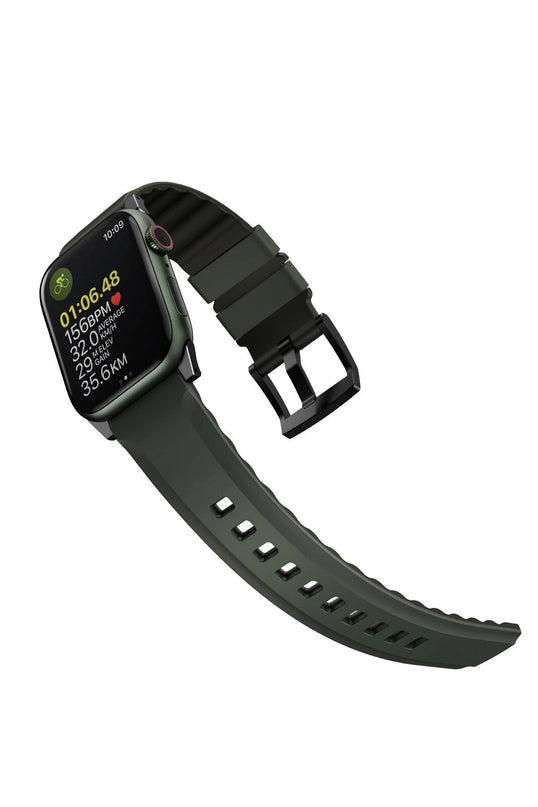 Watch Ultra 49mm Linus Airosoft Silikon Kordon - Koyu Yeşil 2