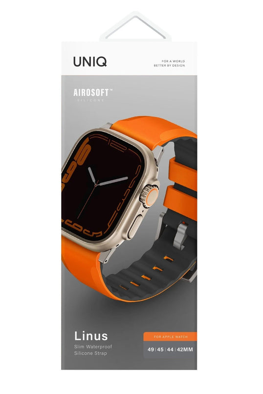 Watch Ultra 49mm Linus Airosoft Silikon Kordon - Turuncu 3