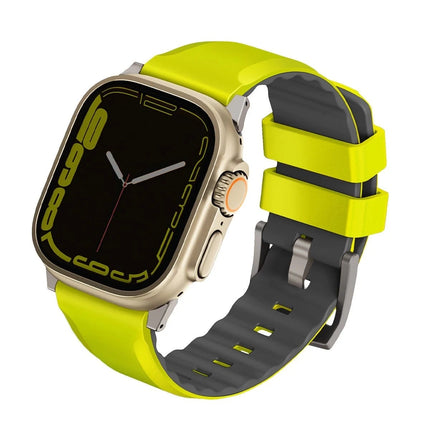 Watch Ultra 49mm Linus Airosoft Silikon Kordon - Yeşil
