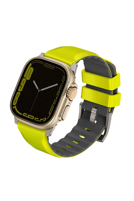 Watch Ultra 49mm Linus Airosoft Silikon Kordon - Yeşil