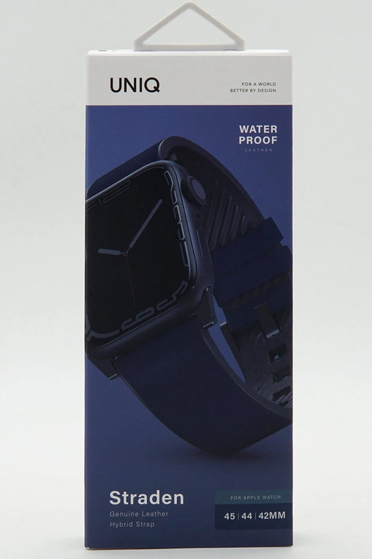 Watch Ultra 49mm Straden Su Geçirmez Deri Kordon - Mavi 3