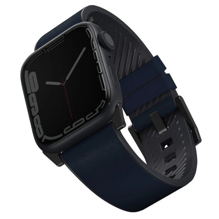 Watch Ultra 49mm Straden Su Geçirmez Deri Kordon - Mavi