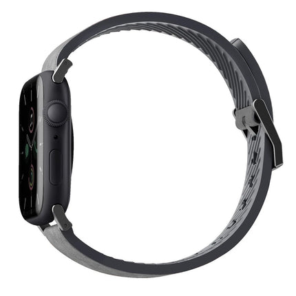 Watch Ultra 49mm Straden Su Geçirmez Deri Kordon - Gri 2