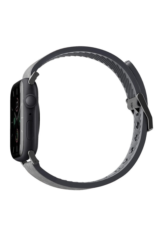 Watch Ultra 49mm Straden Su Geçirmez Deri Kordon - Gri 2