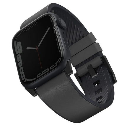 Watch Ultra 49mm Straden Su Geçirmez Deri Kordon - Gri