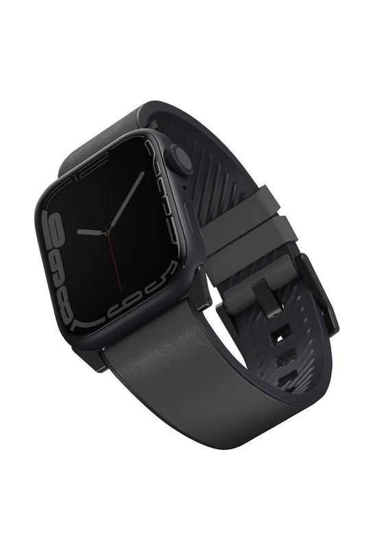Watch Ultra 49mm Straden Su Geçirmez Deri Kordon - Gri