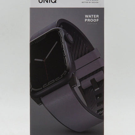 Watch Ultra 49mm Straden Su Geçirmez Deri Kordon - Gri 5