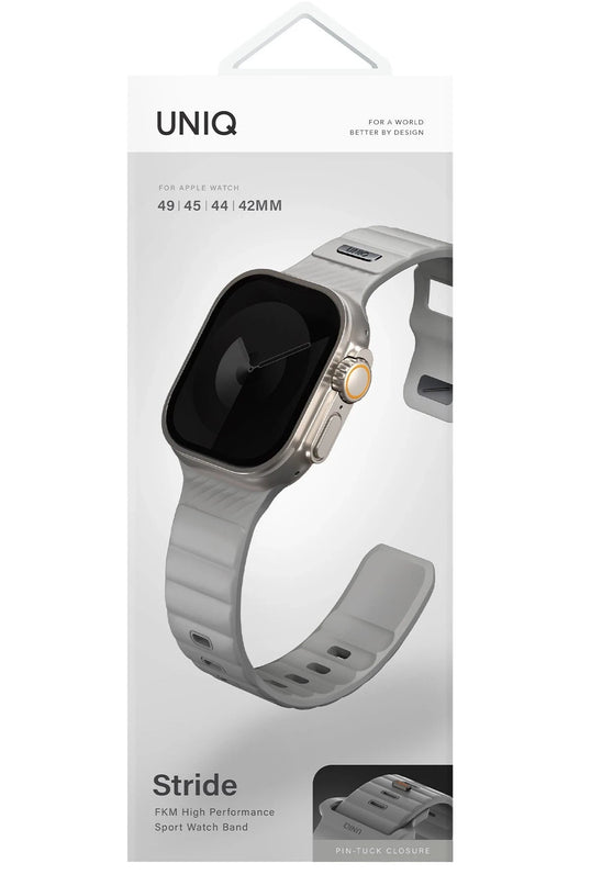 Watch Ultra 49mm Stride FKM Silikon Kordon - Gri 3