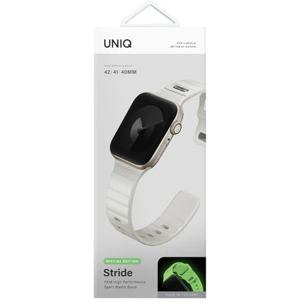 Watch Ultra 49mm Stride FKM Silikon Kordon - Beyaz 5