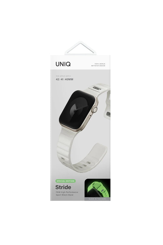 Watch Ultra 49mm Stride FKM Silikon Kordon - Beyaz 5