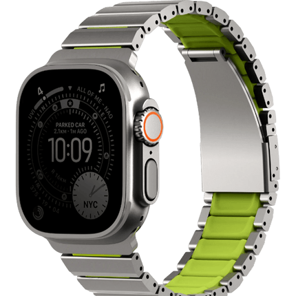 Watch Ultra 49mm Strova Flex Steel Kordon - Gümüş