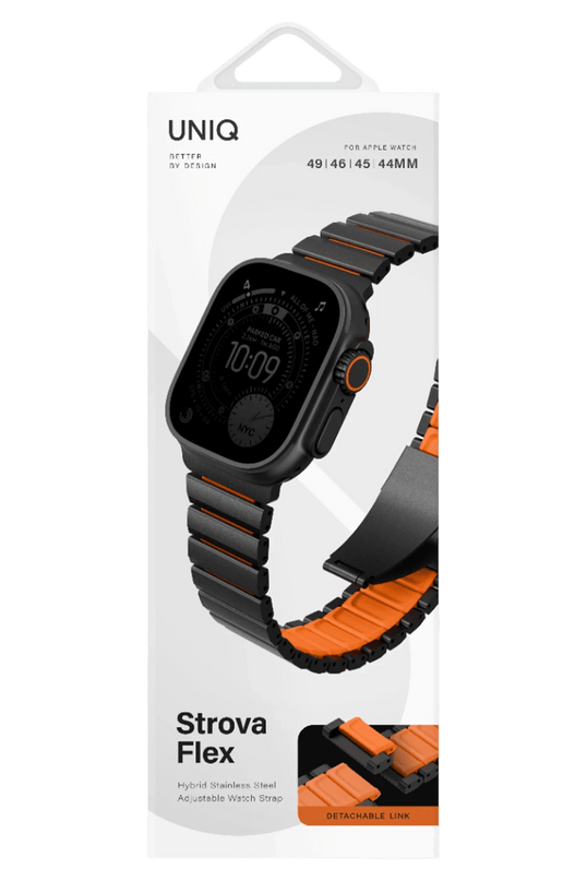 Watch Ultra 49mm Strova Flex Steel Kordon - Siyah 7