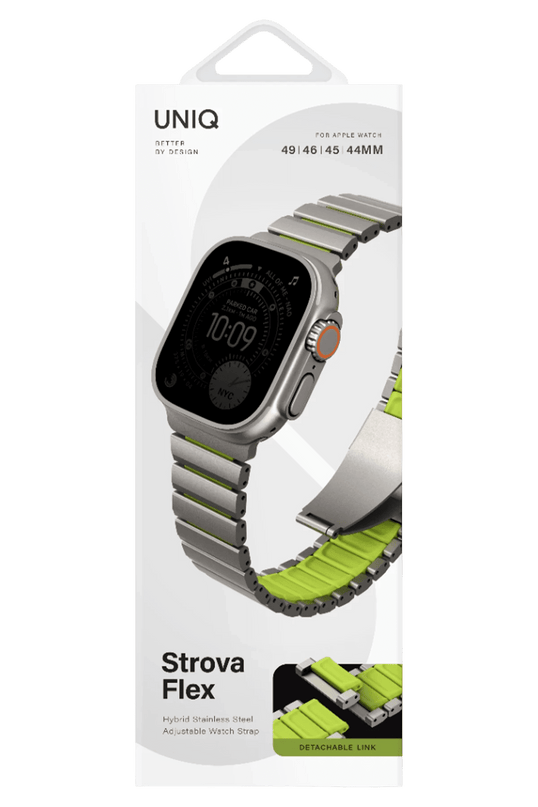 Watch Ultra 49mm Strova Flex Steel Kordon - Gümüş 8