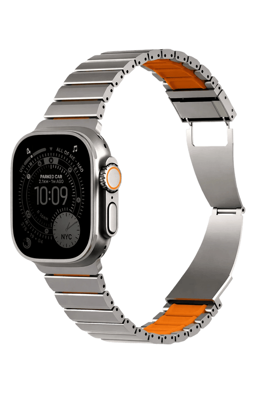 Watch Ultra 49mm Strova Flex Steel Kordon - Gümüş 2 3