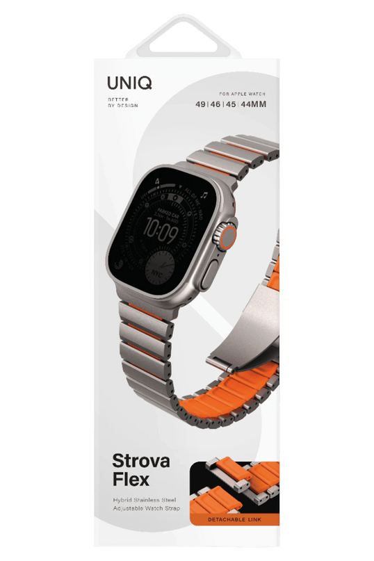 Watch Ultra 49mm Strova Flex Steel Kordon - Gümüş 2 6