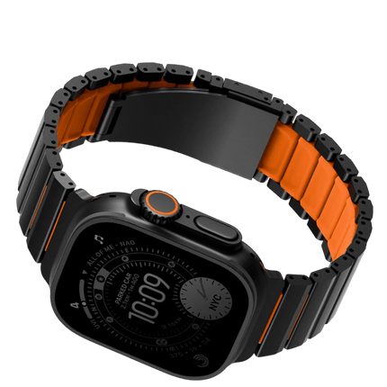 Watch Ultra 49mm Strova Flex Steel Kordon - Siyah 2