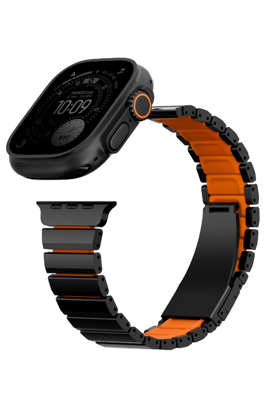 Watch Ultra 49mm Strova Flex Steel Kordon - Siyah 3