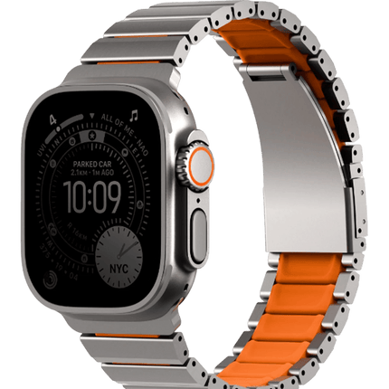 Watch Ultra 49mm Strova Flex Steel Kordon - Gümüş 2