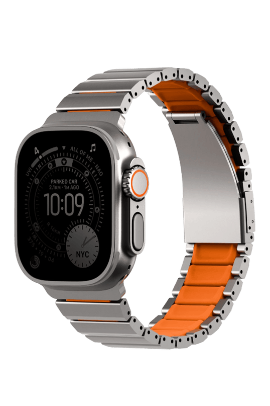 Watch Ultra 49mm Strova Flex Steel Kordon - Gümüş 2