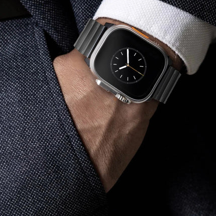Watch Ultra 49mm Strova Mag Çelik Kordon - Gümüş 5