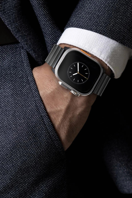 Watch Ultra 49mm Strova Mag Çelik Kordon - Gümüş 5