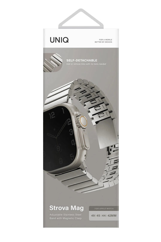 Watch Ultra 49mm Strova Mag Çelik Kordon - Gümüş 6