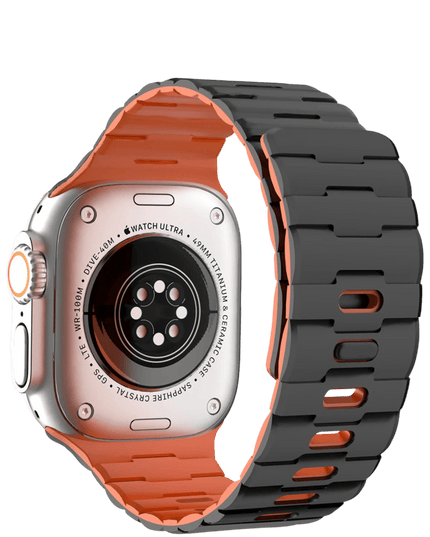 Watch Ultra 49mm Wowen Kordon - Siyah-Turuncu