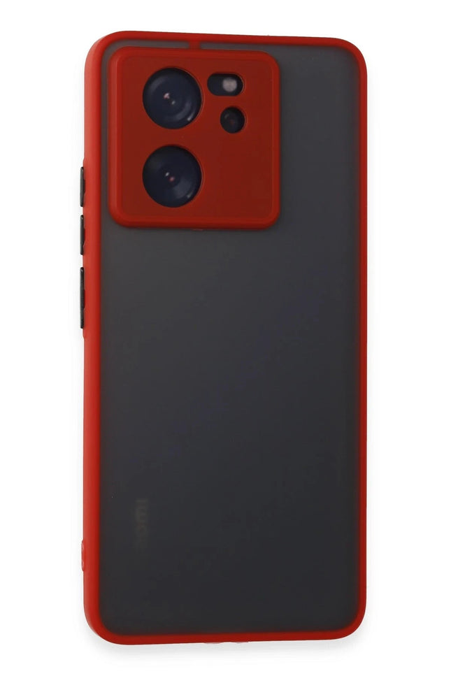 Xiaomi Mi 13T Pro Montreal Silikon Kapak Kılıf - Kırmızı