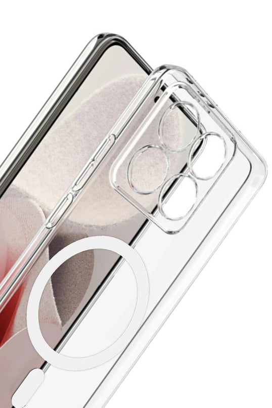 Xiaomi Mi 14T Pro Combo Sert Şeffaf Magsafe Kapak Kılıf 3