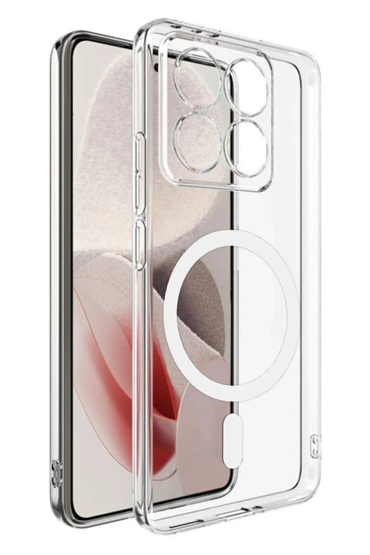 Xiaomi Mi 14T Pro Combo Sert Şeffaf Magsafe Kapak Kılıf