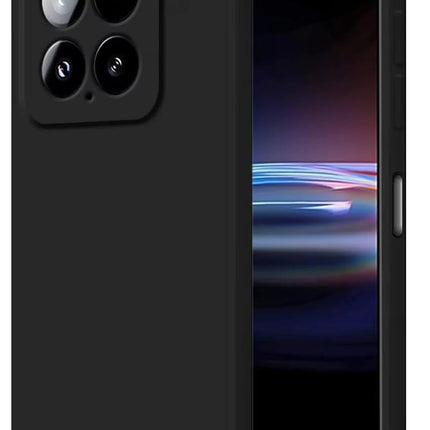 Xiaomi Mi 14T Pro Nano içi Kadife Silikon Kılıf - Siyah