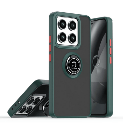 Xiaomi Mi 15 Montreal Yüzüklü Silikon Kapak Kılıf - Yeşil