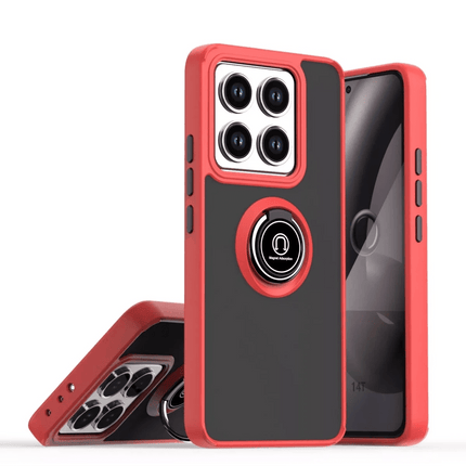 Xiaomi Mi 15 Montreal Yüzüklü Silikon Kapak Kılıf - Kırmızı