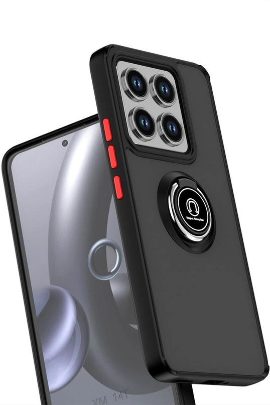 Xiaomi Mi 15 Montreal Yüzüklü Silikon Kapak Kılıf - Lacivert 2