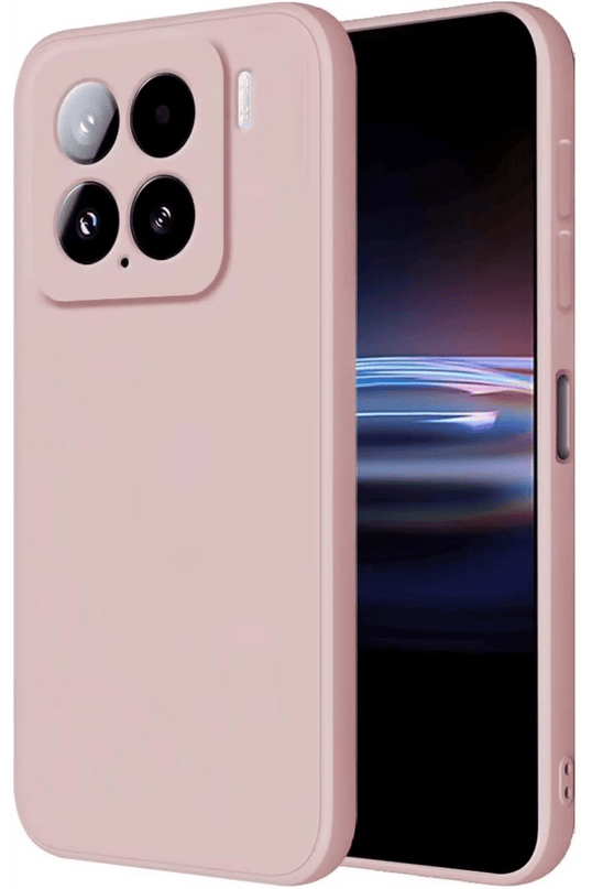 Xiaomi Mi 15 Nano içi Kadife Silikon Kılıf - Pudra