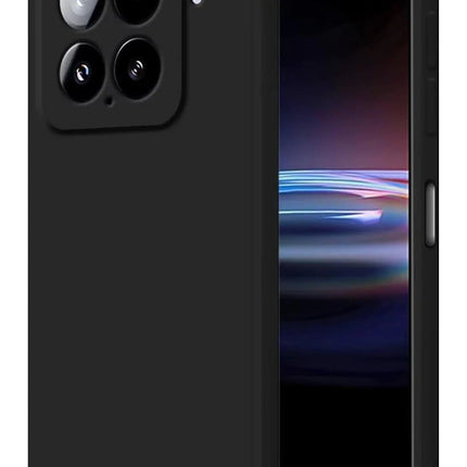 Xiaomi Mi 15 Nano içi Kadife Silikon Kılıf - Siyah