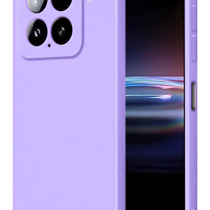 Xiaomi Mi 15 Nano içi Kadife Silikon Kılıf - Lila
