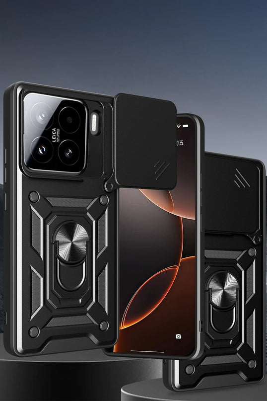 Xiaomi Mi 15 Pars Lens Yüzüklü Silikon Kılıf - Lacivert 2