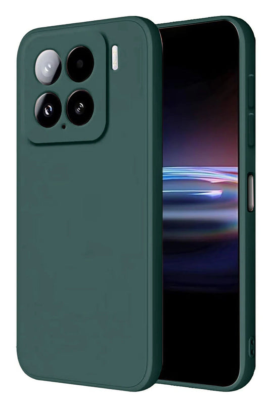 Xiaomi Mi 15 Pro Nano içi Kadife Silikon Kılıf - Koyu Yeşil