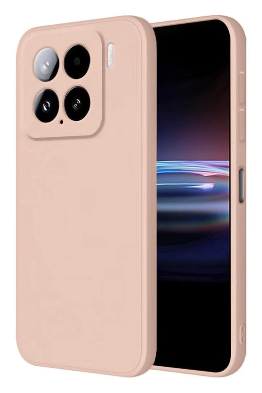 Xiaomi Mi 15 Pro Nano içi Kadife Silikon Kılıf - Pudra