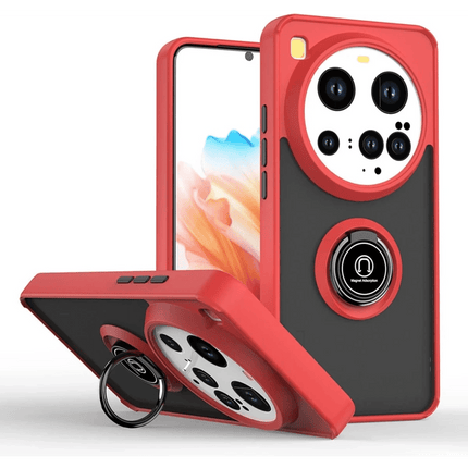 Xiaomi Mi 15 Ultra Montreal Yüzüklü Silikon Kapak Kılıf - Kırmızı