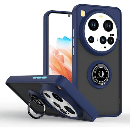 Xiaomi Mi 15 Ultra Montreal Yüzüklü Silikon Kapak Kılıf - Lacivert