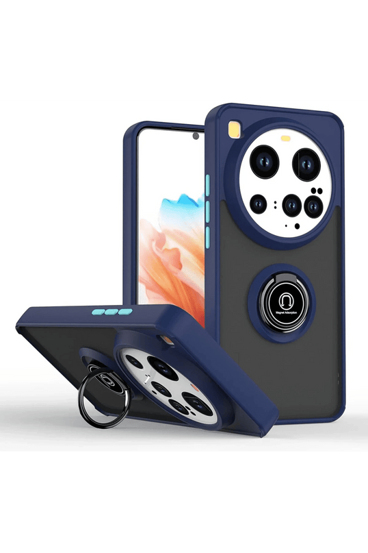 Xiaomi Mi 15 Ultra Montreal Yüzüklü Silikon Kapak Kılıf - Lacivert