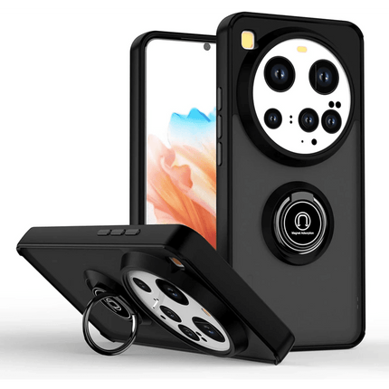 Xiaomi Mi 15 Ultra Montreal Yüzüklü Silikon Kapak Kılıf - Siyah