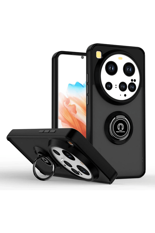 Xiaomi Mi 15 Ultra Montreal Yüzüklü Silikon Kapak Kılıf - Siyah
