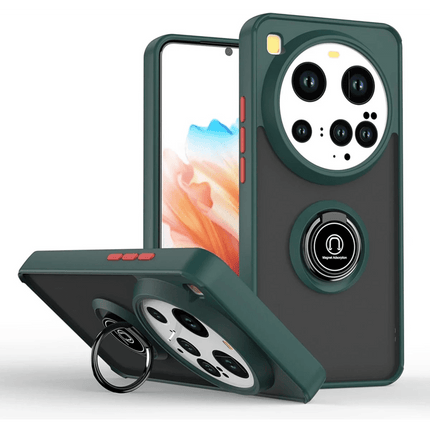 Xiaomi Mi 15 Ultra Montreal Yüzüklü Silikon Kapak Kılıf - Yeşil