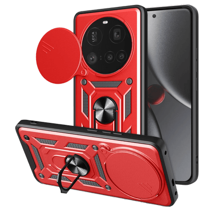 Xiaomi Mi 15 Ultra Pars Lens Yüzüklü Silikon Kılıf - Kırmızı