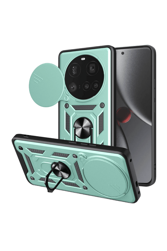 Xiaomi Mi 15 Ultra Pars Lens Yüzüklü Silikon Kılıf - Yeşil
