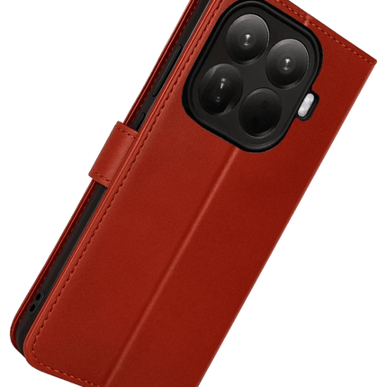 Xiaomi Mi 15T Pro Trend S Plus Kapaklı Kılıf - Kırmızı 3
